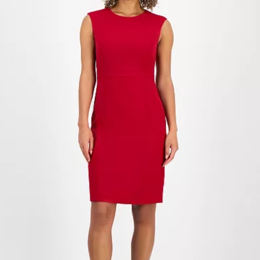 Kasper Vibrant Red Midi Dress